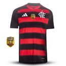 Camisa Flamengo I 25/26 - Vermelha e Preta + Patch Copa